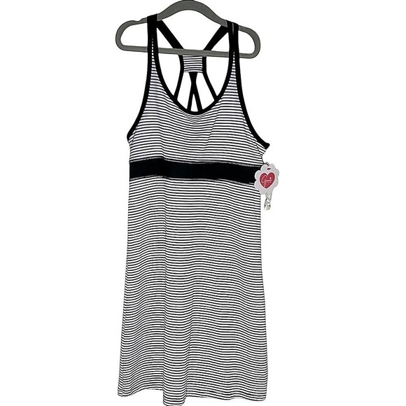 Black and White Striped Athletic Dress Gracie by Soybu Girls XL‎ - Picture 1 of 7